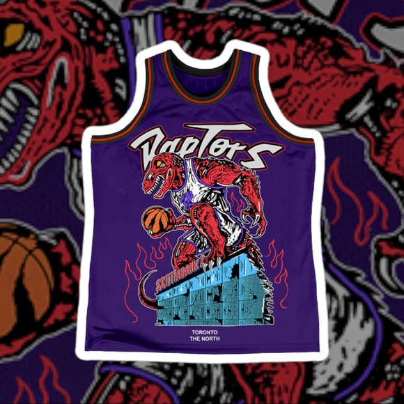 Warren Lotas 🪓Toronto Raptors 🦖 Creature Jersey - Picture 1 of 5